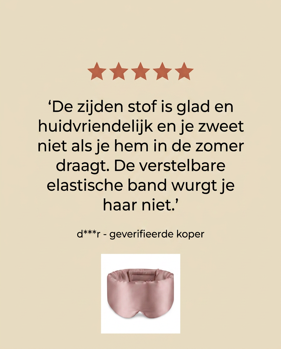 Nightpeace - Zijden Slaapmasker voor Volledige Duisternis