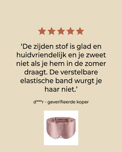 Nightpeace - Zijden Slaapmasker voor Volledige Duisternis