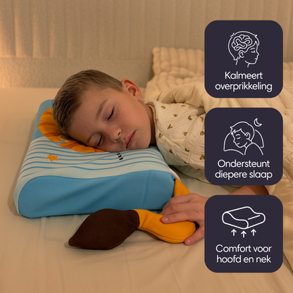 Snoozimo - Kinderkussen | Voor een zachte, geborgen slaap die je kindje in slaap sust